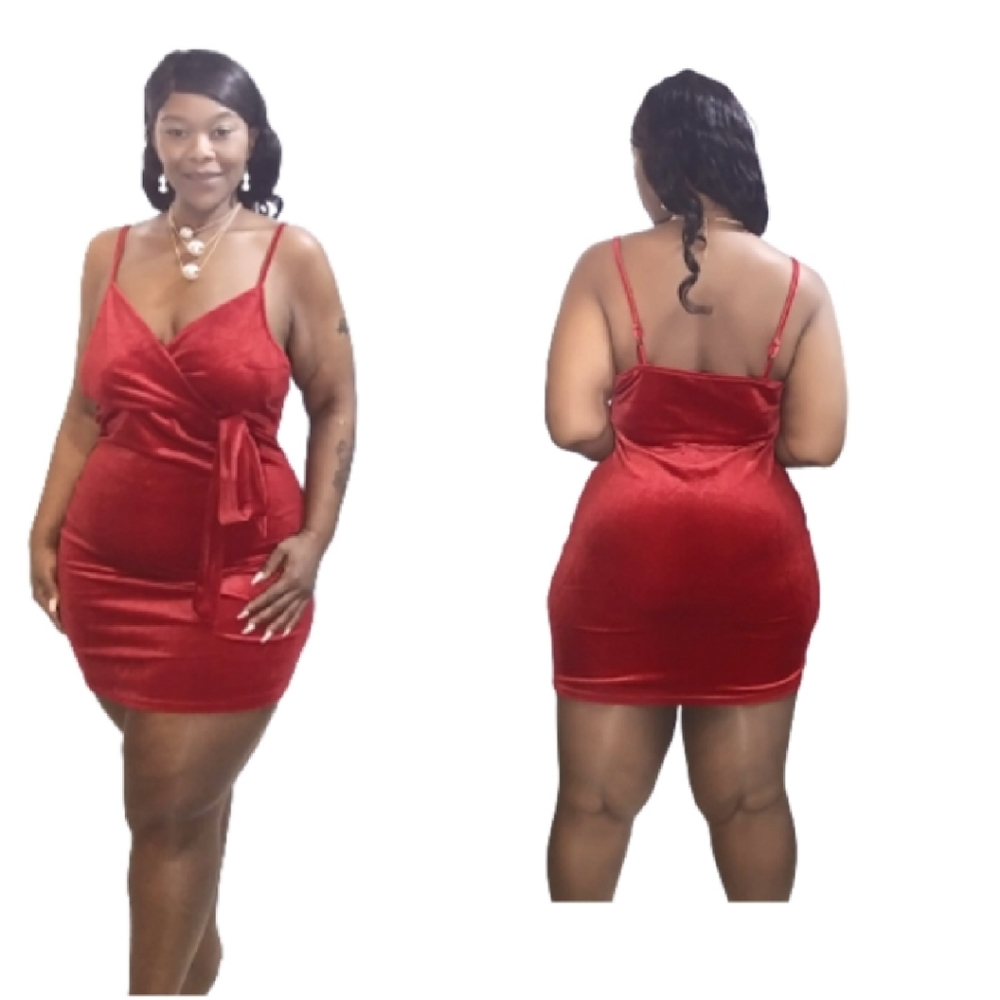 Red Velvet Dress